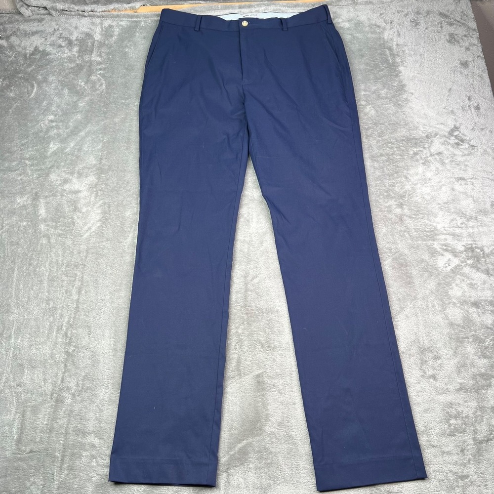 Peter Millar Raleigh Performance Trouser Pants Mens 34x34 Navy Blue Crown Sport‎